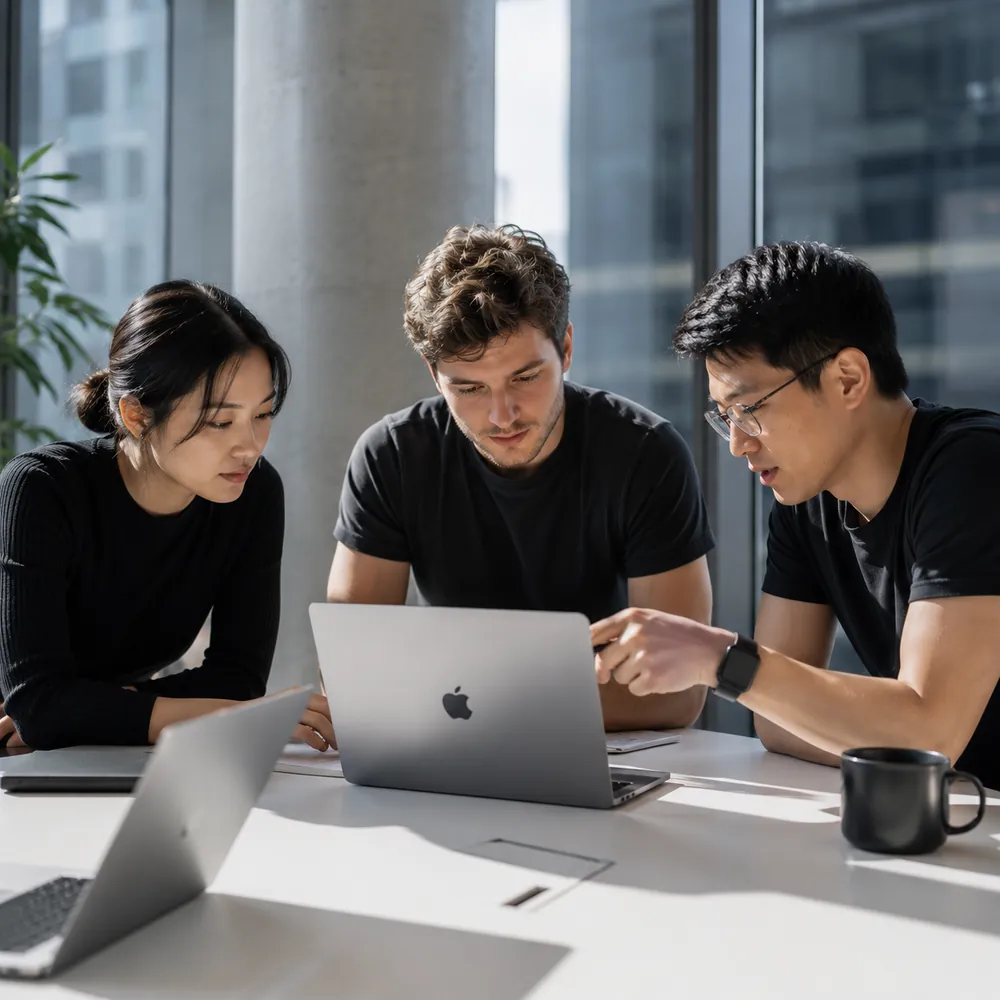 real engineers working alongside an enterprise team during onboarding
