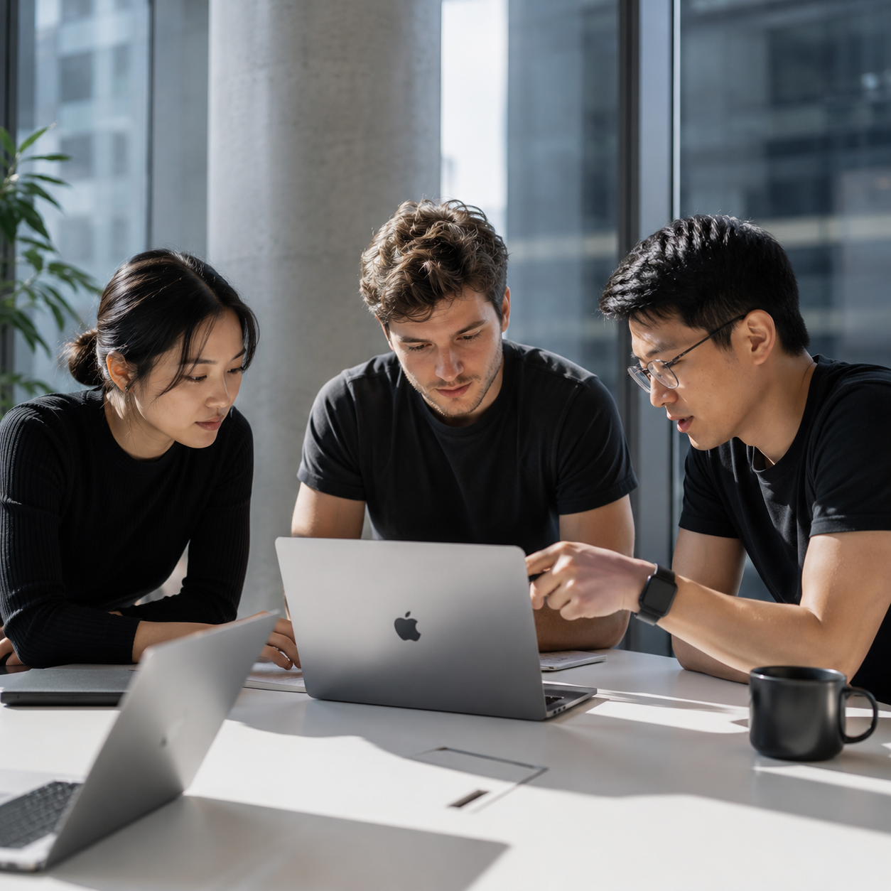 real engineers working alongside an enterprise team during onboarding